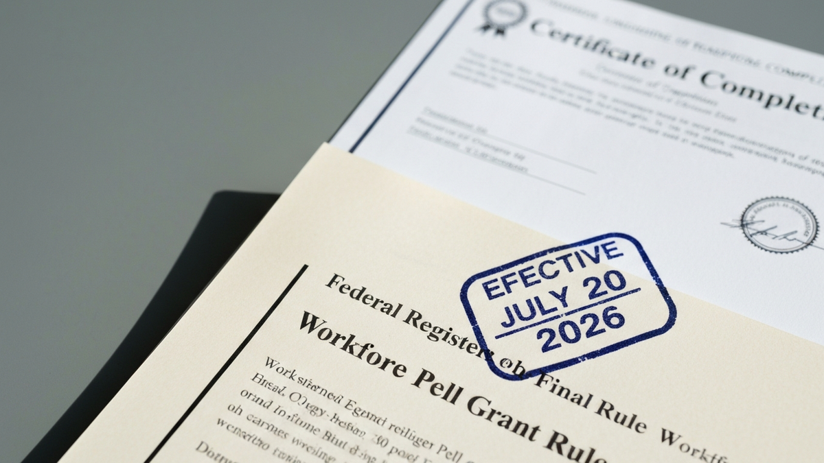Education Department Finalizes 2026 Workforce Pell Rule Opening Federal Aid for Short-Term Training