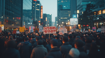 South Korea's Labor Union Launches Indefinite Strike Demanding President Yoon's Resignation